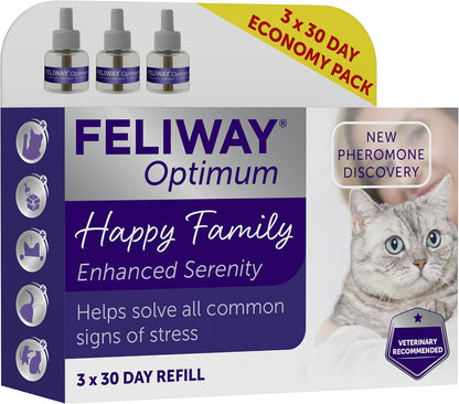 FELIWAY Optimum Cat Calming Refill Pack (3 x 48ml)