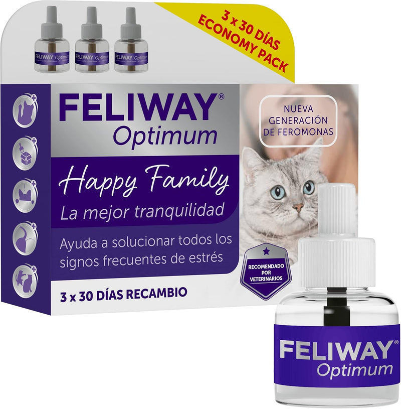 FELIWAY Optimum Cat Calming Refill Pack (3 x 48ml)